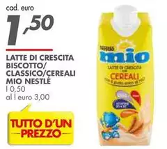 Latte Di Crescita Biscotto/ Classico/cereali