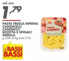 Caserecci - Pasta Fresca Ripiena Casoncelli / Ricotta E Spinaci