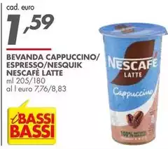 Nescafé - Bevanda Cappuccino/Espresso/Nesquik Latte