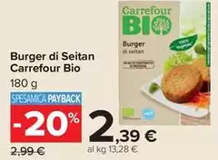 Carrefour Bio - Burger Di Seitan