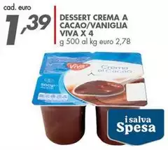 Viva - Dessert Crema A Cacao/Vaniglia