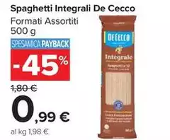 De Cecco - Spaghetti Integrali