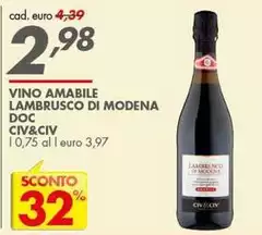 Civ & civ - Vino Amabile Lambrusco Di Modena DOC