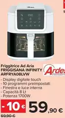 Ardes - Friggitrice Ad Aria Friggisana Infinity ARFRYA08LVW