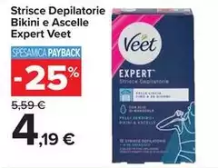 Veet - Expert Strisce Depilatorie Bikini E Ascelle 