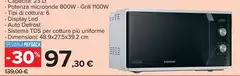 Samsung - Microonde MG23K3614AW