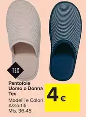 Tex - Pantofole Uomo O Donna