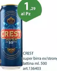 Crest super - Super Birra Ex/strong Lattina