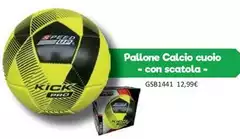 Pallone Calcio Cuoio Con Scatola