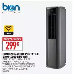 Bion - Condizionatore Portatile 1400btu Wifi