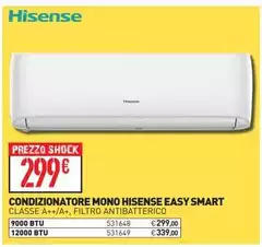 Hisense - Condizionatore Mono Easy Smart