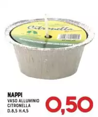 Nappi - Vaso Alluminio Citronella