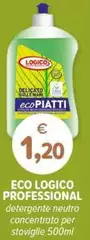 Logico - Professional Eco Detergente Neutro Concentrato Per Stoviglie