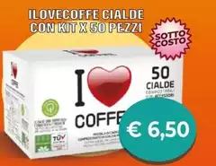I Love Coffee - Cialde Con Kit X 50 Pezzi