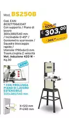 Seghe A Nastro Per Legno Mod. BS250B