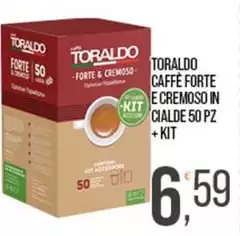 Toraldo - Caffè Forte E Cremoso In Cialde 50 Pz + Kit