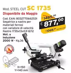 Steelcut Macchine Lavorazione Ferro Mod. STEEL CUT SC 1735