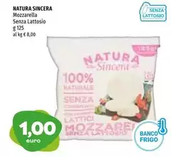Natura sincera - Mozzarella Senza Lattosio