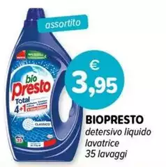 Bio Presto - Detersivo Liquido Lavatrice