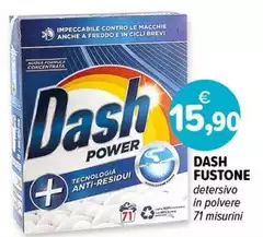 Dash - Fustone Detersivo In Polvere 71 Misurini