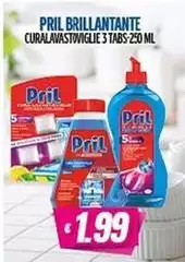 Pril - Brillantante Curalavastiviglie 3 Tabs