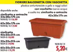 Fioriere Balconetta Con Vaschetta