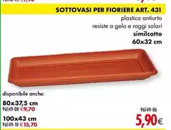 Sottovasi Per Fioriere Art. 431