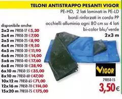 Vigor - Teloni Antistrappo Pesanti