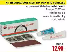 Tip Top - Kit Riparazione Cicli TT13 Tubless