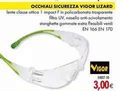 Vigor - Occhiali Sicurezza Lizard 