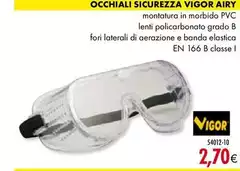 Vigor - Occhiali Sicurezza Airy