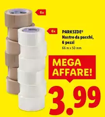Parkside - Nastro Da Pacchi, 6 Pezzi