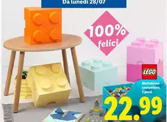 Lego - Mattoncino Contenitore, 2 Pezzi
