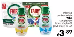 Fairy - Detersivo Per Lavastoviglie Caps Platinum Lemon