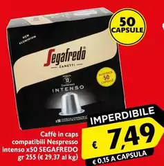 Segafredo - Caffè In Caps Compatibili Nespresso Intenso