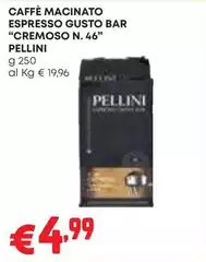 Pellini - Caffè Macinato Espresso Gusto Bar "Cremoso N. 46"