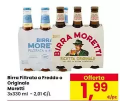 Moretti - Birra Filtrata A Freddo O Originale