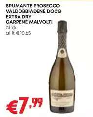 Carpenè malvolti - Spumante Prosecco Valdobbiadene DOCG Extra Dry