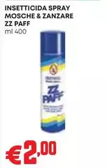 Zz Paff - Insetticida Spray Mosche & Zanzare