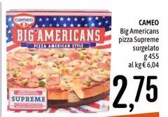Cameo - Big Americans Pizza Supreme Surgelato