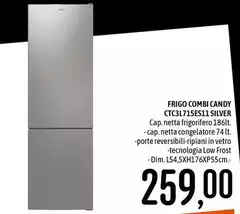 Candy - Frigo Combi Ctc3l715es11 Silver