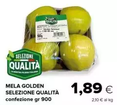 Selezione qualità - Mela Golden