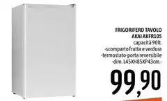 Akai - Frigorifero Tavolo