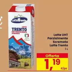 Latte trento - Latte UHT Parzialmente Scremato