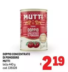 Mutti - Doppio Concentrato Di Pomodoro
