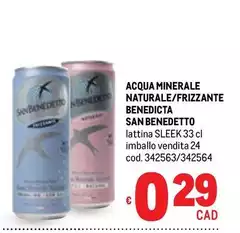 San Benedetto - Acqua Minerale Naturale/Frizzante