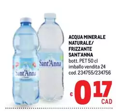 Sant'anna - Acqua Minerale Naturale/ Frizzante