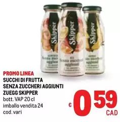 Zuegg - Succhi Di Frutta Senza Zuccheri Aggiunti Skipper