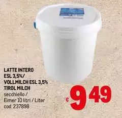 Tirol milch - Latte Intero Volmilch Esl 3,5%