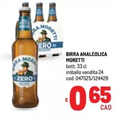 Moretti - Birra Analcolica